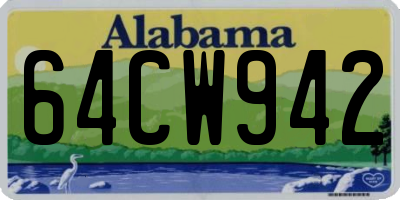 AL license plate 64CW942