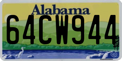 AL license plate 64CW944