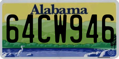 AL license plate 64CW946