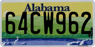 AL license plate 64CW962