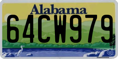 AL license plate 64CW979