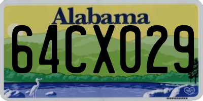 AL license plate 64CX029
