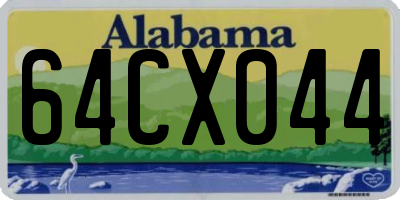 AL license plate 64CX044