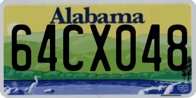 AL license plate 64CX048
