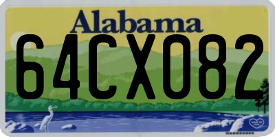 AL license plate 64CX082