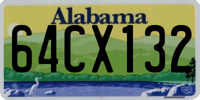 AL license plate 64CX132