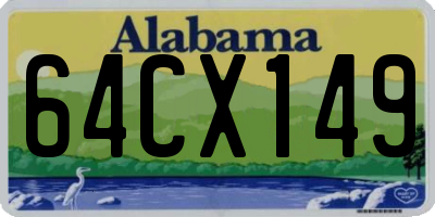 AL license plate 64CX149