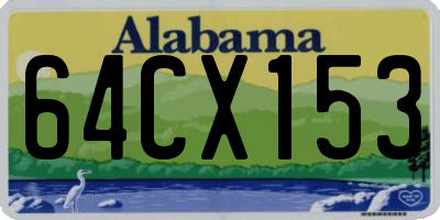 AL license plate 64CX153