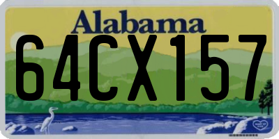 AL license plate 64CX157