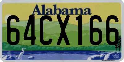 AL license plate 64CX166