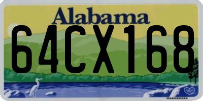 AL license plate 64CX168