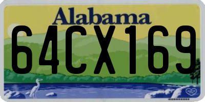 AL license plate 64CX169