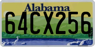 AL license plate 64CX256