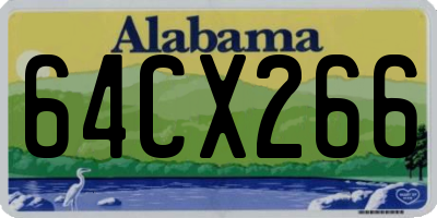 AL license plate 64CX266