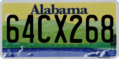 AL license plate 64CX268