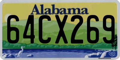 AL license plate 64CX269
