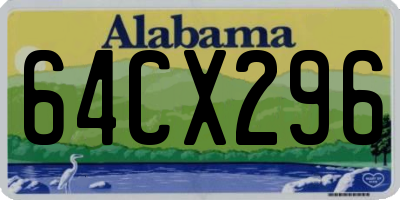 AL license plate 64CX296
