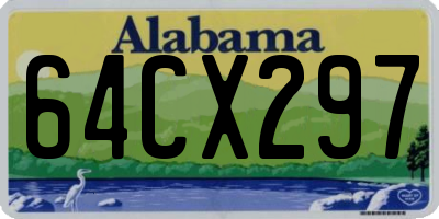 AL license plate 64CX297