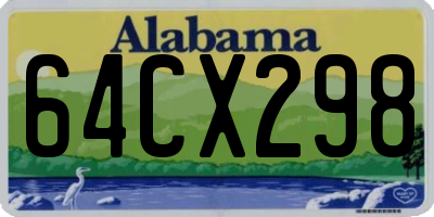 AL license plate 64CX298