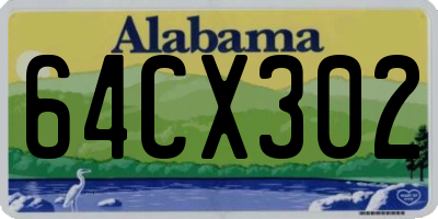AL license plate 64CX302