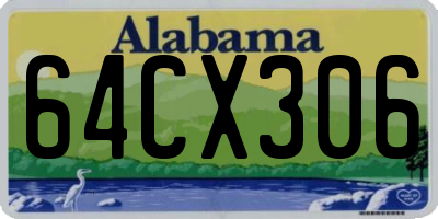 AL license plate 64CX306