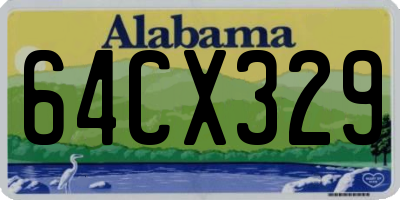 AL license plate 64CX329