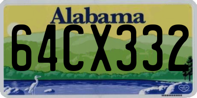 AL license plate 64CX332
