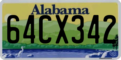 AL license plate 64CX342