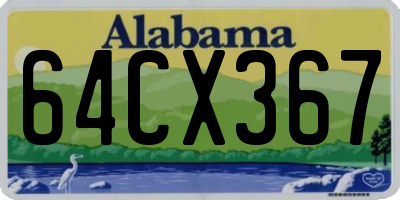 AL license plate 64CX367