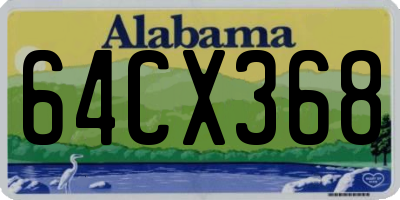 AL license plate 64CX368