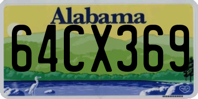 AL license plate 64CX369