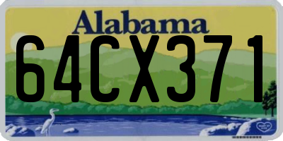 AL license plate 64CX371