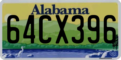 AL license plate 64CX396