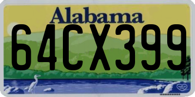 AL license plate 64CX399