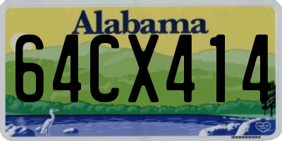 AL license plate 64CX414