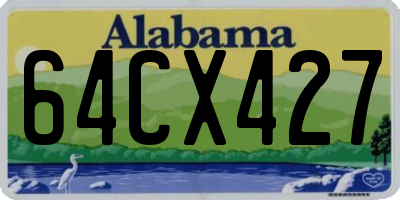 AL license plate 64CX427