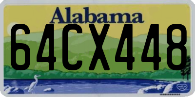 AL license plate 64CX448