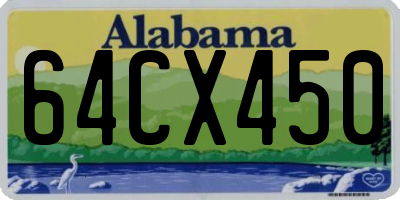 AL license plate 64CX450