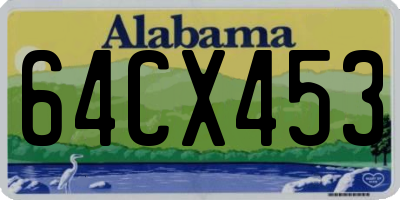 AL license plate 64CX453