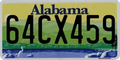 AL license plate 64CX459