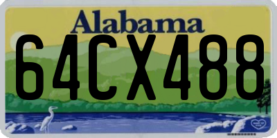 AL license plate 64CX488