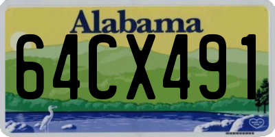 AL license plate 64CX491