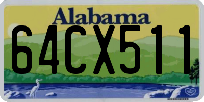 AL license plate 64CX511