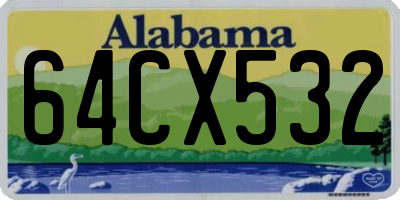 AL license plate 64CX532