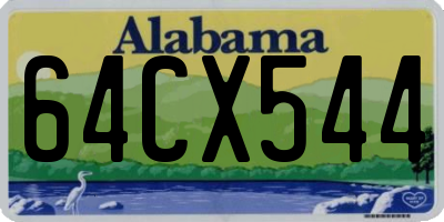 AL license plate 64CX544