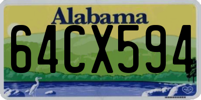 AL license plate 64CX594