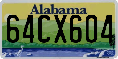 AL license plate 64CX604