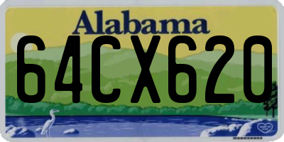 AL license plate 64CX620