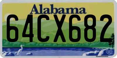 AL license plate 64CX682
