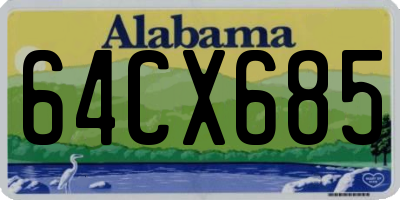 AL license plate 64CX685